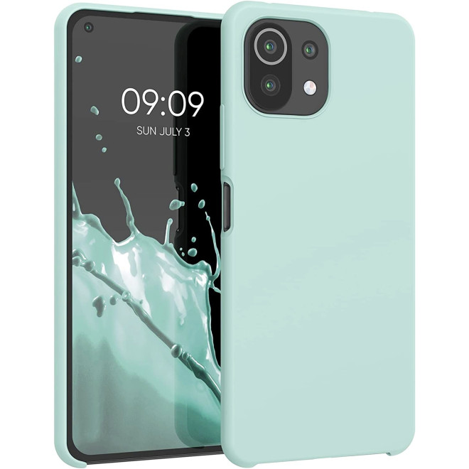 KWmobile Soft Flexible Rubber Cover - Θήκη Σιλικόνης Xiaomi 11 Lite 5G NE / Mi 11 Lite - Cool Mint