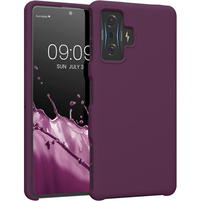 KWmobile Soft Flexible Rubber Cover - Θήκη Σιλικόνης Xiaomi Poco F4 GT - Bordeaux Violet