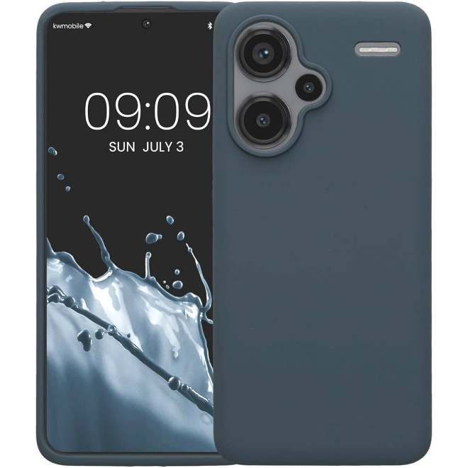 Θήκη Σιλικόνης - Xiaomi Redmi Note 13 Pro Plus - KWmobile Soft Flexible Rubber Cover - Dark Slate
