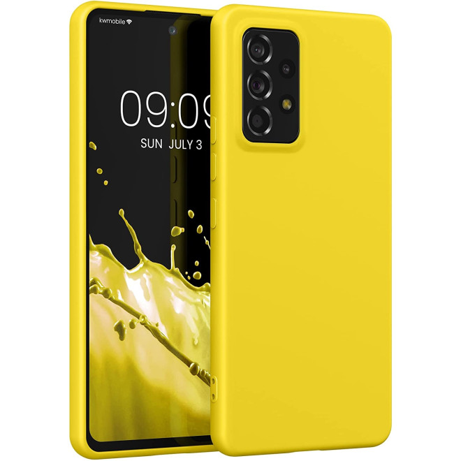 KWmobile Soft Slim Flexible Rubber Cover - Θήκη Σιλικόνης Samsung Galaxy A53 5G - Vibrant Yellow