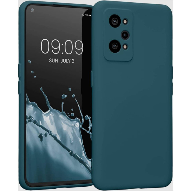 KWmobile Soft Slim Flexible Rubber Cover with Camera Protector - Θήκη Σιλικόνης Realme GT Neo 3T με Πλαίσιο Κάμερας - Teal Matte