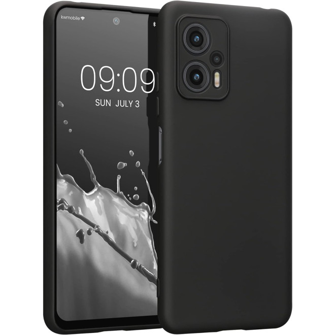 KWmobile Soft Slim Flexible Rubber Cover with Camera Protector - Θήκη Σιλικόνης Xiaomi Poco X4 GT με Πλαίσιο Κάμερας - Black