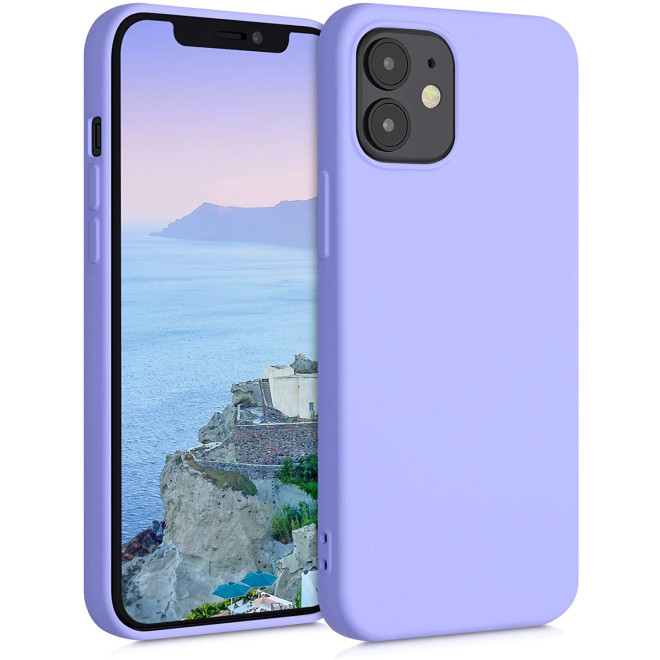 KWmobile Θήκη Σιλικόνης Apple iPhone 12 mini - Soft Flexible Rubber Cover - Light Lavender