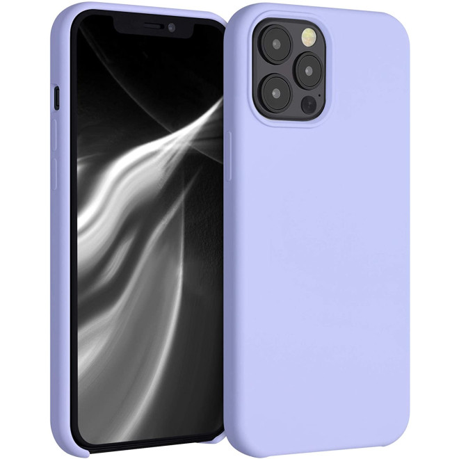 KWmobile Θήκη Σιλικόνης Apple iPhone 12 Pro Max - Soft Flexible Rubber Cover - Light Lavender