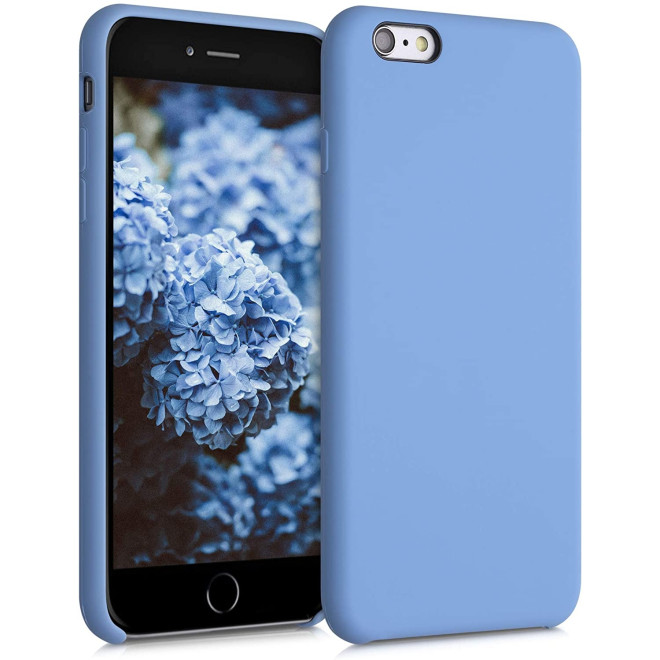 KWmobile Θήκη Σιλικόνης Apple iPhone 6S Plus / 6 Plus - Soft Flexible Rubber Cover - Azure Blue