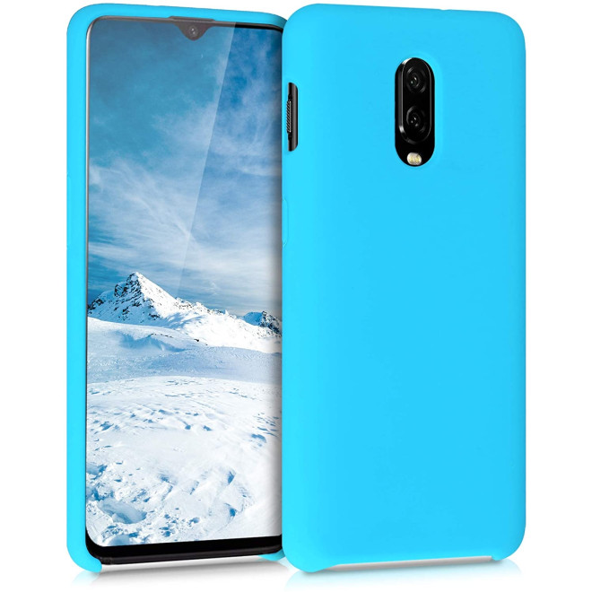 KWmobile Θήκη Σιλικόνης OnePlus 6T - Soft Flexible Rubber Cover - Ice Blue