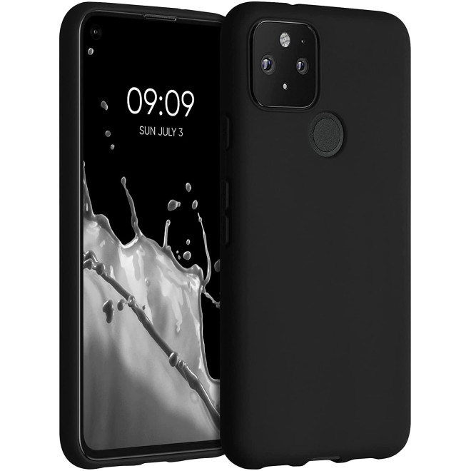 KWmobile Θήκη Σιλικόνης Google Pixel 5 - Black