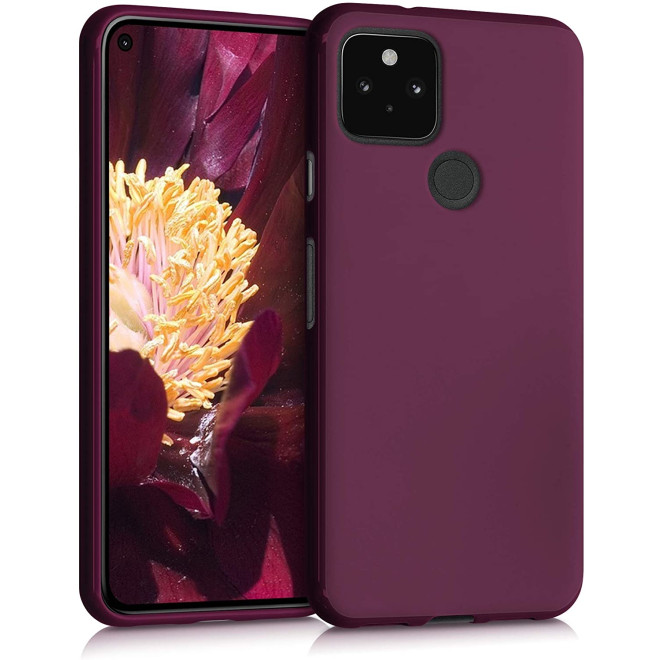 KWmobile Θήκη Σιλικόνης Google Pixel 5 - Bordeaux Violet