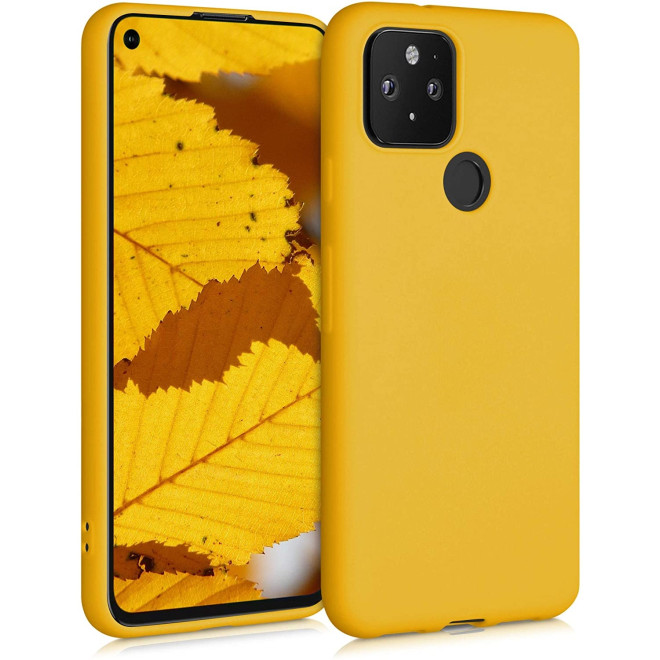 KWmobile Θήκη Σιλικόνης Google Pixel 5 - Honey Yellow 