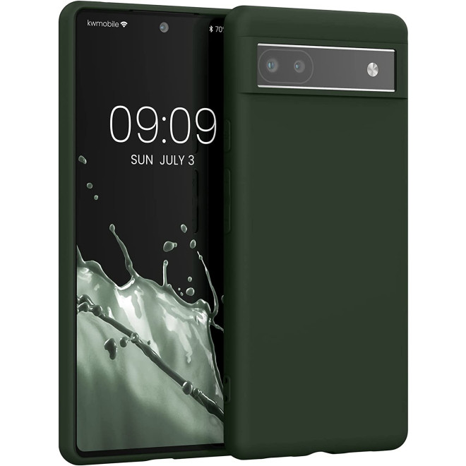 KWmobile Θήκη Σιλικόνης Google Pixel 6a - Dark Green Matte