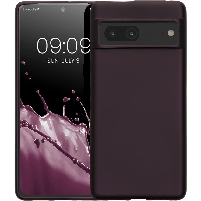 KWmobile Θήκη Σιλικόνης Google Pixel 7 - Metallic Berry