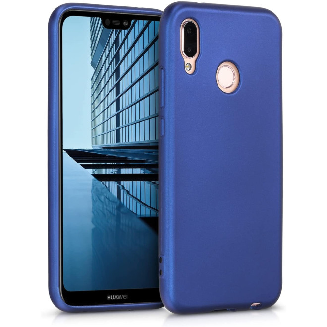 KWmobile Θήκη Σιλικόνης Huawei P20 Lite - Metallic Blue