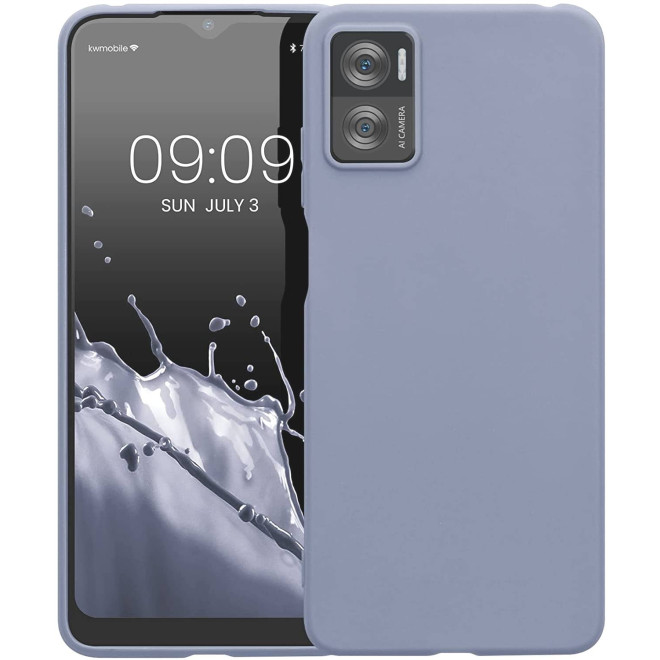 KWmobile Θήκη Σιλικόνης Motorola Moto E22 / E22i - Lavender Grey