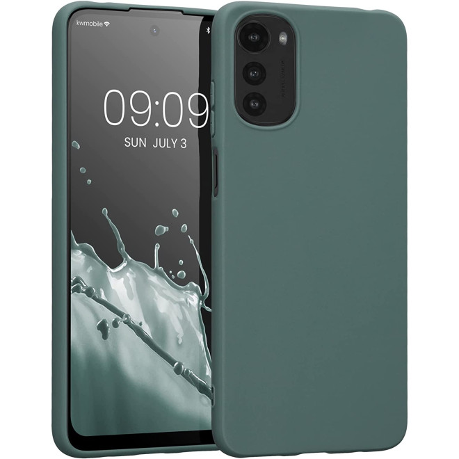 KWmobile Θήκη Σιλικόνης Motorola Moto E32 / E32s - Blue Green