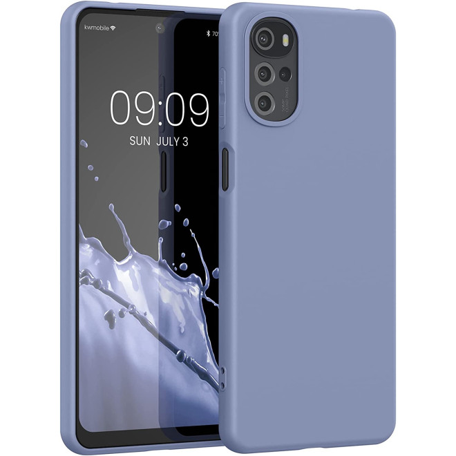 KWmobile Θήκη Σιλικόνης Motorola Moto G22 - Lavender Grey
