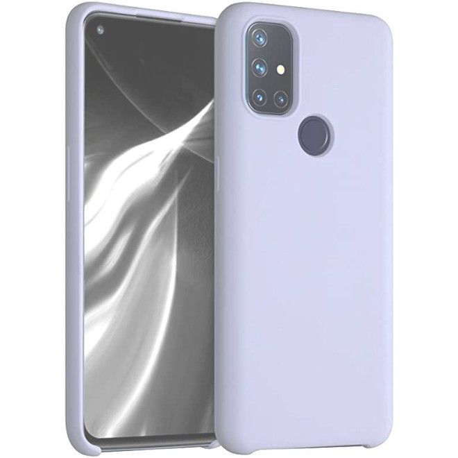 KWmobile Θήκη Σιλικόνης OnePlus Nord N10 5G - Soft Flexible Rubber Cover - Light Blue Matte