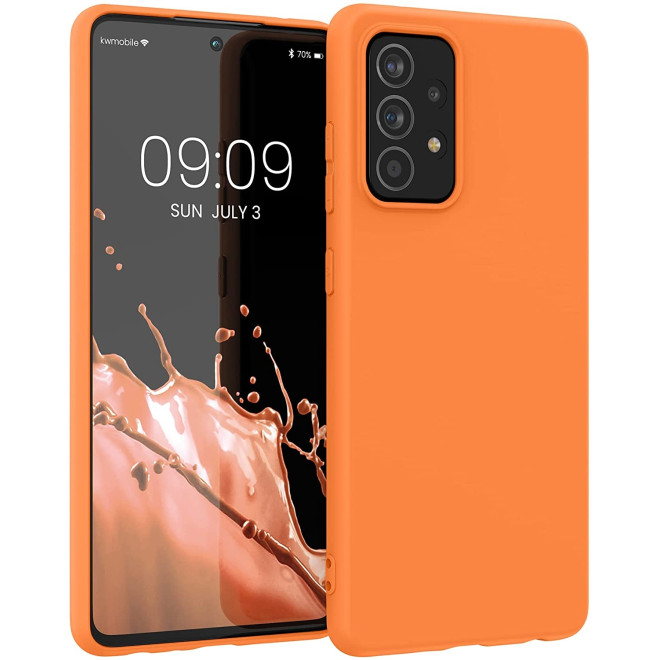 KWmobile Θήκη Σιλικόνης Samsung Galaxy A52 / A52s 5G - Fruity Orange