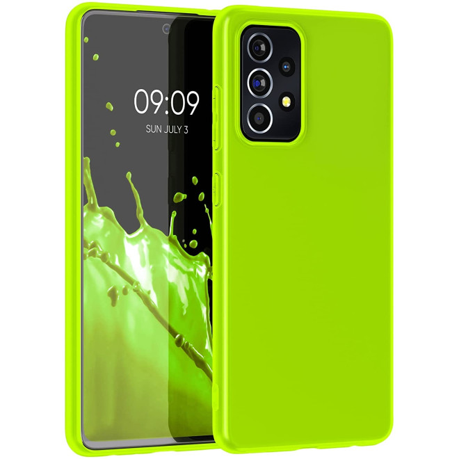 KWmobile Θήκη Σιλικόνης Samsung Galaxy A52 / A52s 5G - Neon Yellow