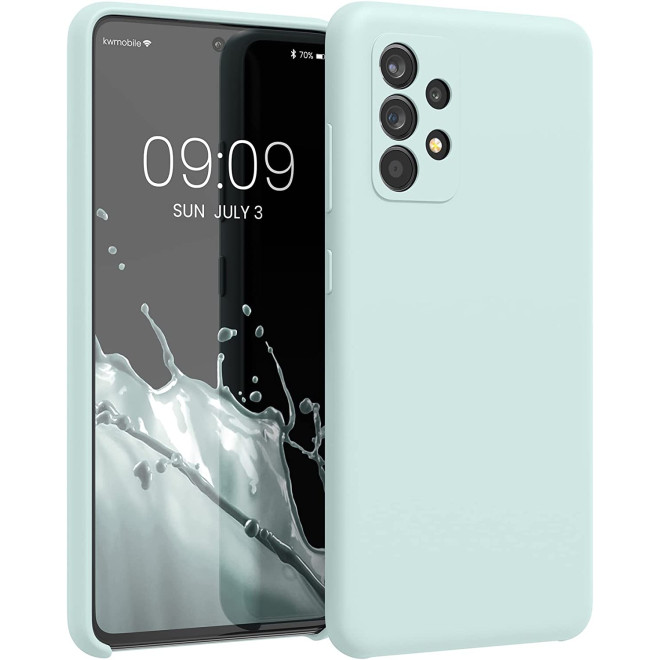 KWmobile Θήκη Σιλικόνης Samsung Galaxy A52 / A52s 5G - Soft Flexible Rubber Cover - Cool Mint 