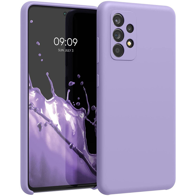 KWmobile Θήκη Σιλικόνης Samsung Galaxy A52 / A52s 5G - Soft Flexible Rubber Cover - Violet Purple