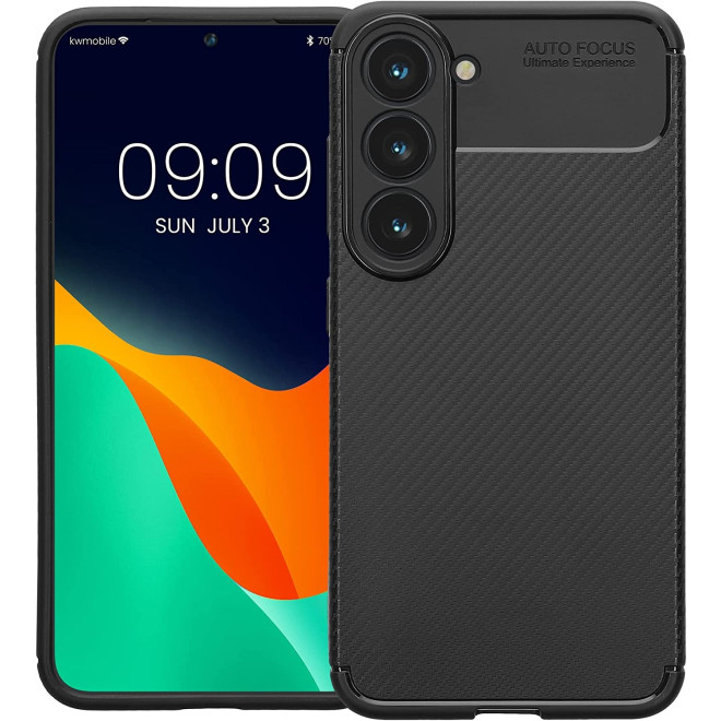 KWmobile Θήκη Σιλικόνης Samsung Galaxy S23 - Carbon Black