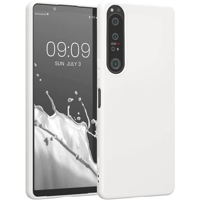 KWmobile Θήκη Σιλικόνης Sony Xperia 1 IV - White Matte