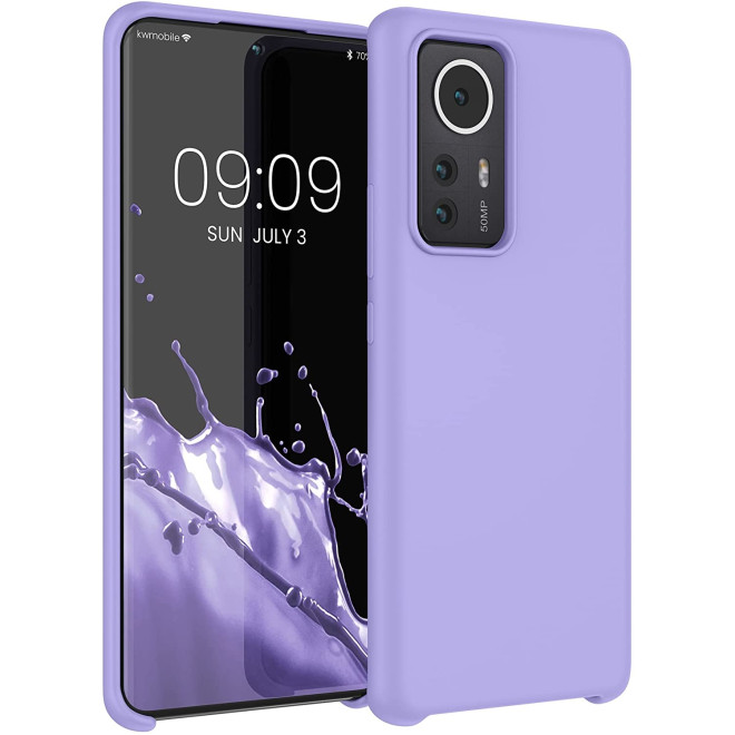 KWmobile Θήκη Σιλικόνης Xiaomi 12 Pro 5G - Soft Flexible Rubber Cover - Lavender