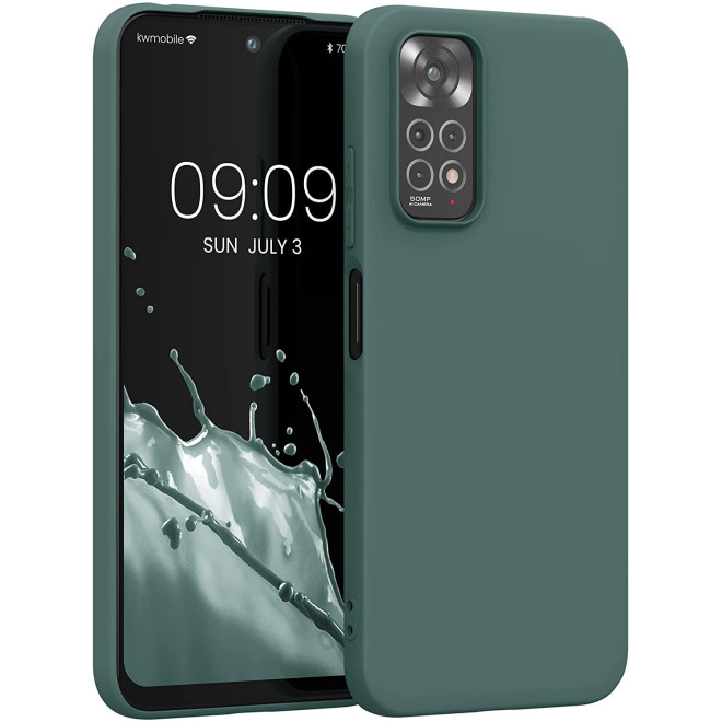KWmobile Θήκη Σιλικόνης Xiaomi Redmi Note 11 / 11S - Blue Green