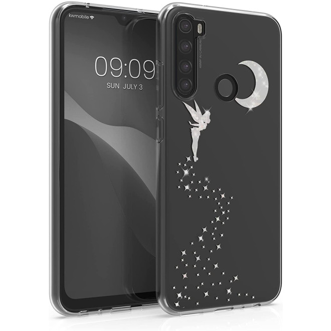 KWmobile Θήκη Σιλικόνης Xiaomi Redmi Note 8T - Glittery Fairy / Silver / Transparent
