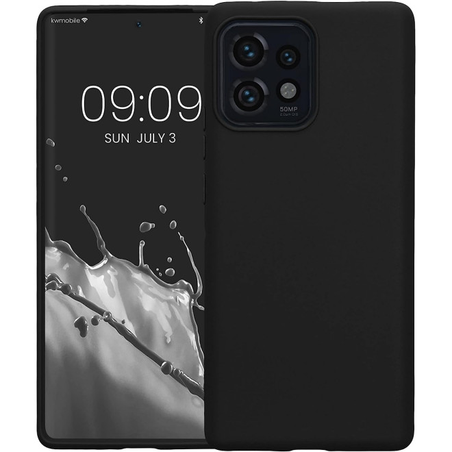KWmobile Θήκη Σιλικόνης Motorola Edge 40 Pro/Edge Plus 2023 - Black Matte