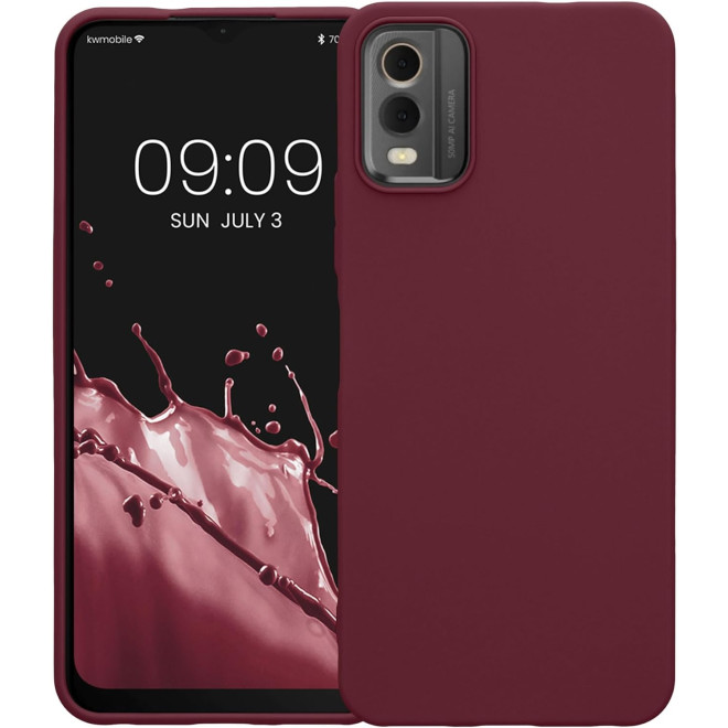 KWmobile Θήκη Σιλικόνης Nokia C32 - Bordeaux Violet