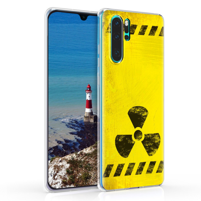 KW Θήκη Σιλικόνης Huawei P30 Pro - Black / Yellow