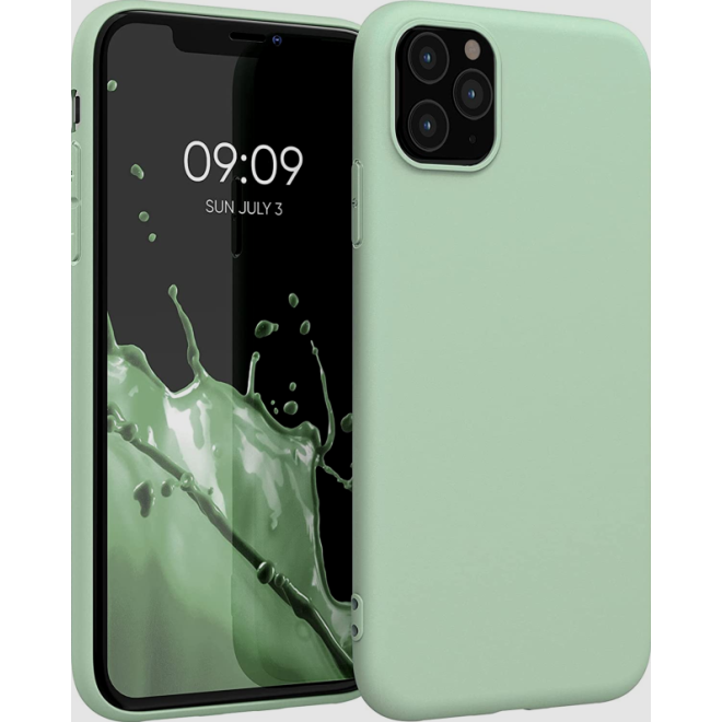 KW Θήκη Σιλικόνης Apple iPhone 11 Pro - Soft Flexible Rubber - Mint Matte