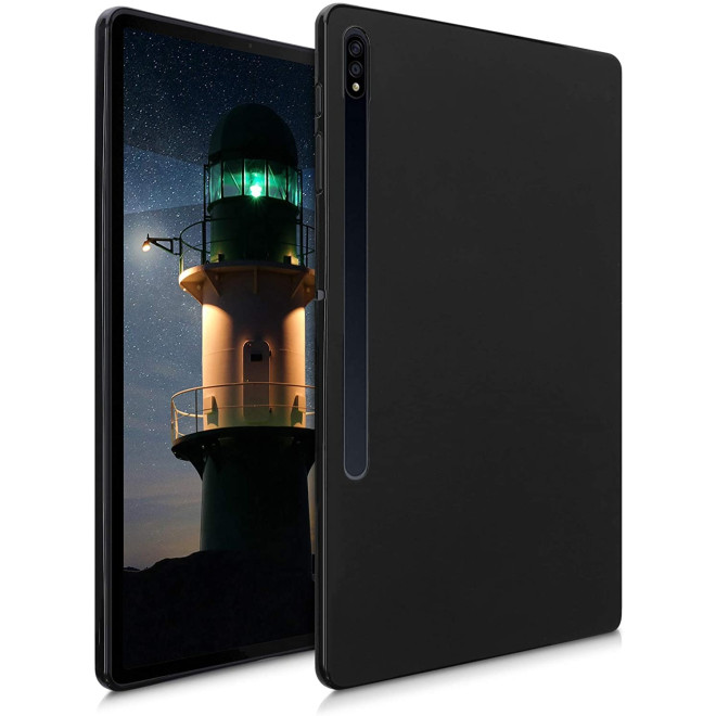 KW Θήκη Σιλικόνης Samsung Galaxy Tab S8 Plus / S7 Plus 12.4" - Black Matte