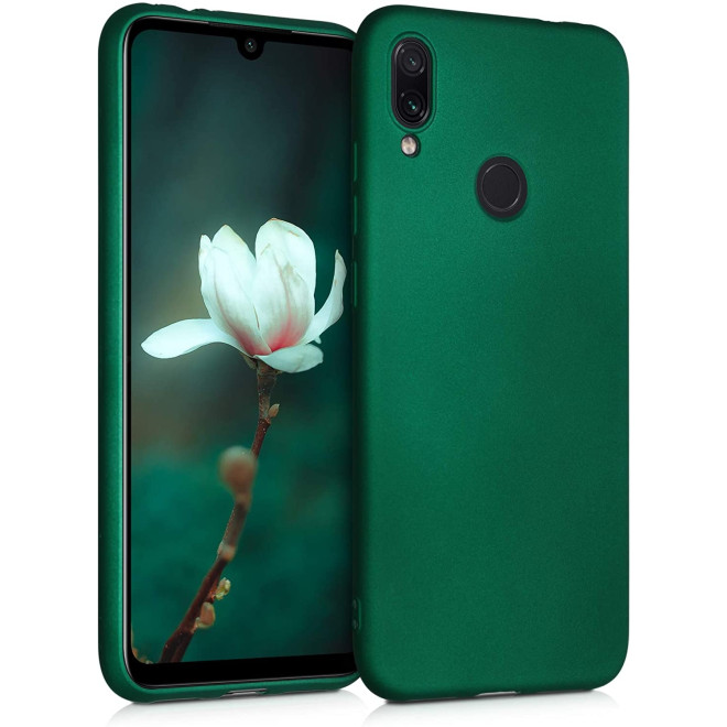 KW Θήκη Σιλικόνης Xiaomi Redmi Note 7 / Note 7 Pro - Dark Metallic Green