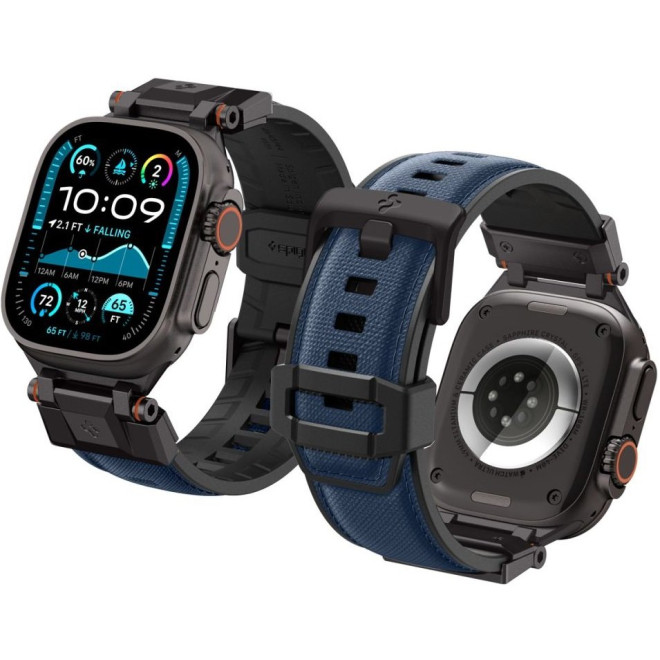 Λουράκι Apple Watch Ultra2/Ultra1/SE/10/9/8/7/6/5/4 (49/46/45/44mm) Spigen DuraPro Armor Σιλικόνης Navy Blue