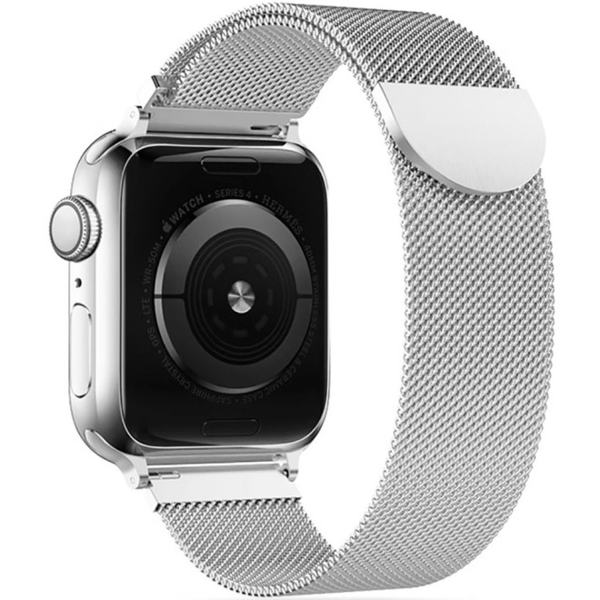 Λουράκι Apple Watch Ultra2/Ultra1/SE/10/9/8/7/6/5/4 (49/46/45/44mm) - Tech-Protect Milaneseband Μεταλλικό - Silver