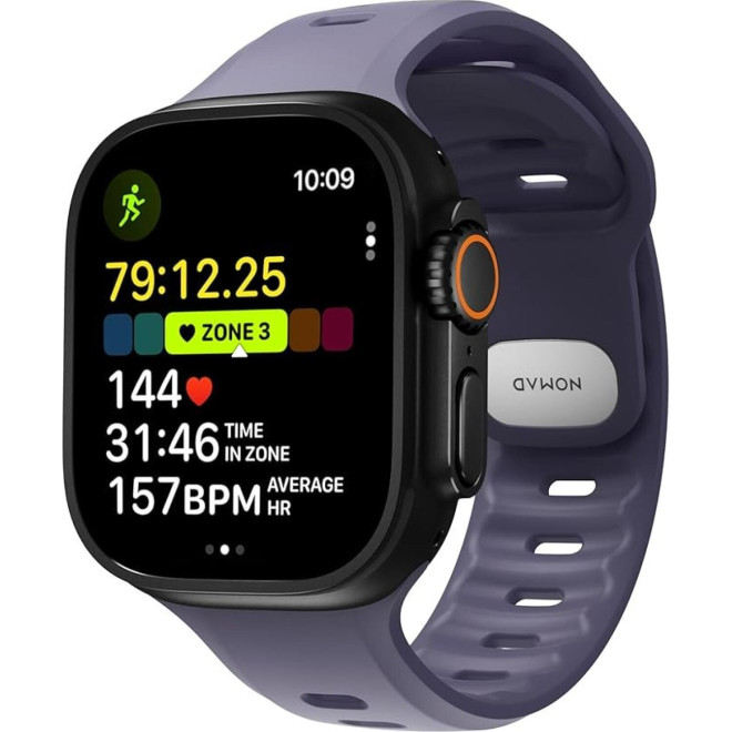 Λουράκι Apple Watch Ultra/SE/11/10/9/8/7/6/5/4 (49/46/45/44mm) Nomad Tempo Band Αδιάβροχο FKM & Αλουμίνιο Dusk