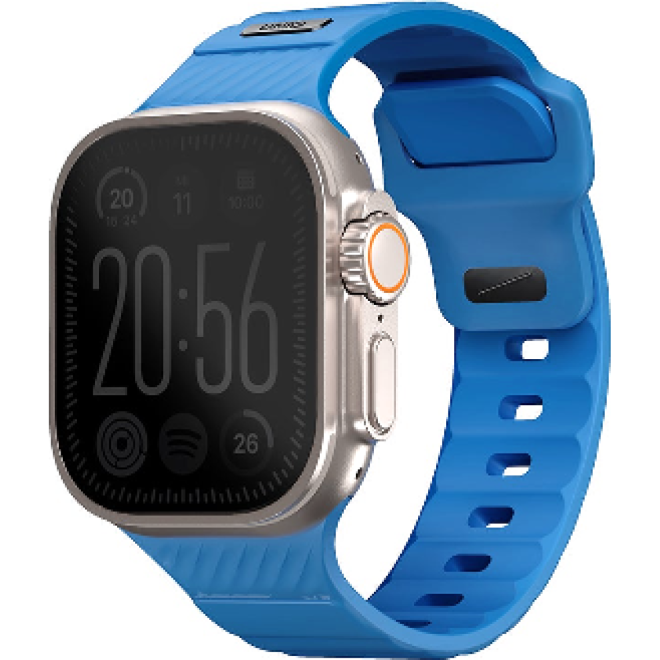 Λουράκι Apple Watch Ultra/SE/11/10/9/8/7/6/5/4 (49/46/45/44mm) Uniq Stride Ανθεκτικό Αδιάβροχο από Premium Καουτσούκ FKM Cobalt Blue