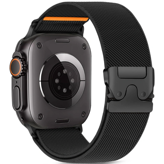 Λουράκι Apple Watch Ultra2/Ultra1/SE/10/9/8/7/6/5/4 (49/46/45/44mm) Tech-Protect Nylon Clasp Black