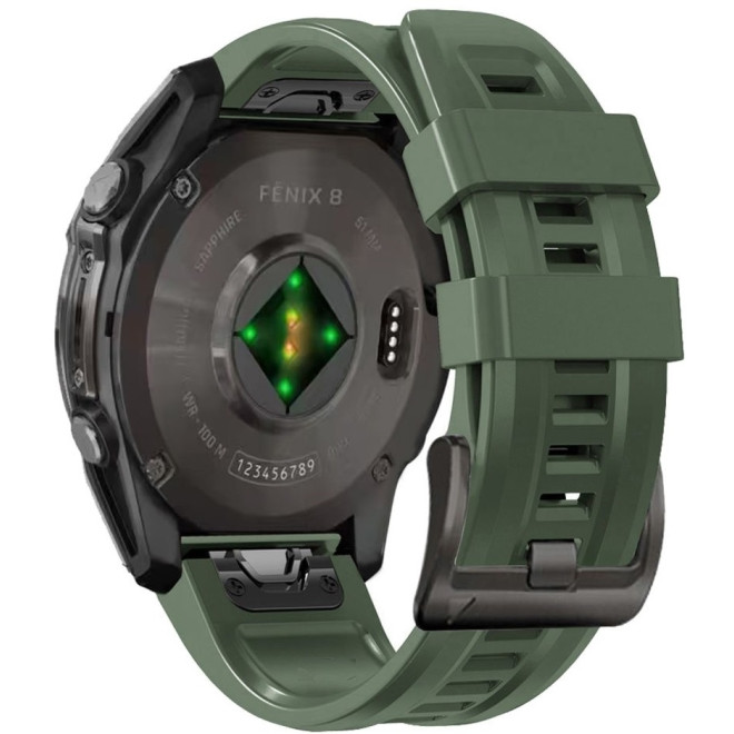 Λουράκι Garmin Fenix 3/5X/3HR/5X Plus/6X/6X Pro/7X/8 (51mm) - Tech-Protect Silicone Σιλικόνης - Army Green