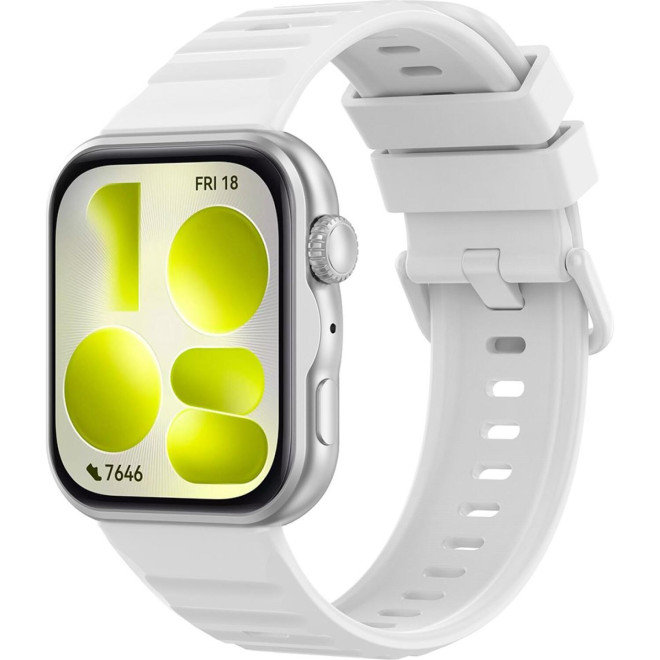 Λουράκι Huawei Watch Fit 5 Pro Techsuit Watchband W082 Σιλικόνης White 
