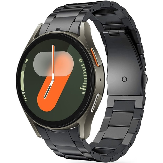 Λουράκι Samsung Galaxy Watch FE / 7 / 6 / 5 / 5 Pro / Watch 4 / Classic 4 (47/46/45/44/43/42/40mm) - Tech-Protect Stainless από Ανοξείδωτο Ατσάλι - Black