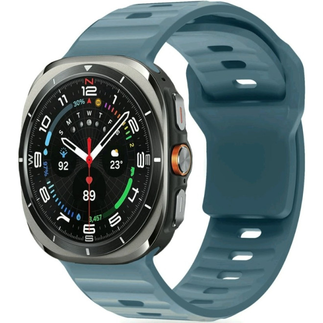 Λουράκι Samsung Galaxy Watch Ultra 47mm Tech-Protect Silicone Line Σιλικόνης Montego Blu