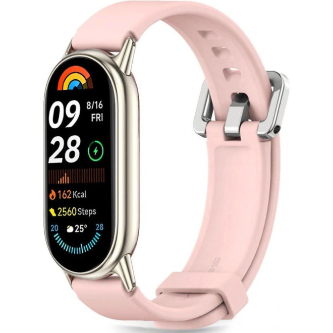Λουράκι Xiaomi Smart Band 10 / 10 NFC / 9 / 9 NFC / 8 / 8 NFC Tech-Protect Iconband Classic Σιλικόνης Baby Pink 