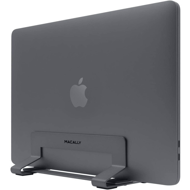 Macally Vertical Laptop Stand - Βάση από Μασίφ Ατσάλι για Macbook / Laptop 13" - 17" - Space Grey