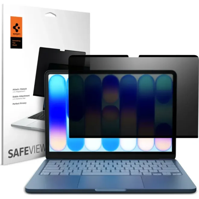 Μεμβράνη Προστασίας MacBook Neo 13" 2026 Spigen Safe View Μαγνητική Απορρήτου Οθόνης Privacy