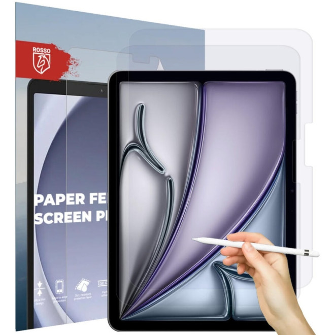 Μεμβράνη Προστασίας Οθόνης - Apple iPad Air 13" 2025 / 2024 - Rosso Paper Feel Film Screen Protector - 2 Τεμάχια - Clear