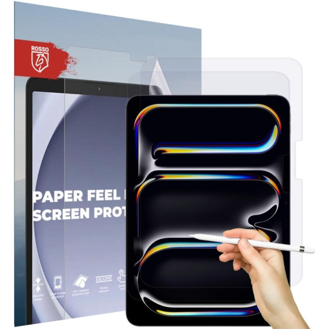 Μεμβράνη Προστασίας Οθόνης - Apple iPad Pro 11" 2024 - Rosso Paper Feel Film Screen Protector - 2 Τεμάχια - Clear