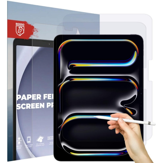 Μεμβράνη Προστασίας Οθόνης - Apple iPad Pro 13" 2024 - Rosso Paper Feel Film Screen Protector - 2 Τεμάχια - Clear